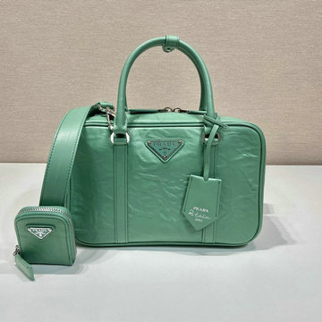 プラダ PRADA 99-PD1BB092QG 2023年最新入荷 ナッパアンティーク ミディアム トップハンドルバッグ トートバッグ 2way ショルダーバッグ クロスボディバッグ