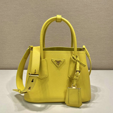 商品名称：プラダ PRADA 99-PD1BG443YL 2023年最新入荷 ドゥーブレ サフィアーノレザー ミニバッグ トートバッグ 2way ショルダーバッグ クロスボディバッグ