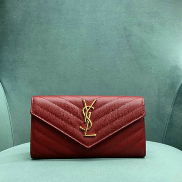 商品名称：イヴサンローラン Saint laurent YSL 99-YSL372264JRD 2023年最新入荷 フラップウォレット ロングウォレット 二つ折り長財布 カードポケット