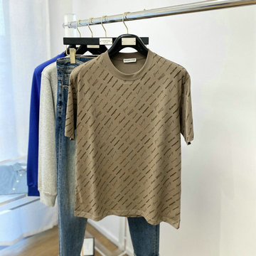 バレンシアガ BALENCIAGA JS-TDBA23004 2023年春夏最新入荷 Tシャツ 半袖 ショートスリーブ ヴィンテージジャージ スウェットシャツ 短袖 クルーネック