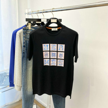 商品名称：エルメス HERMES JS-TDHE23006 2023年夏最新入荷 Tシャツ 半袖 ショートスリーブ スウェットシャツ 短袖 トップス レジャーシャツ
