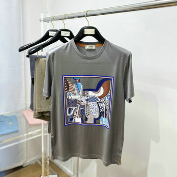 商品名称：エルメス HERMES JS-TDHE23007 2023年夏最新入荷 Tシャツ 半袖 ショートスリーブ スウェットシャツ 短袖 トップス レジャーシャツ