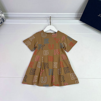 バーバリー BURBERRY JS-TYBR23004 2023年夏最新入荷 子供服 ショートスリーブ ワンピース ガールズ ロング スカート