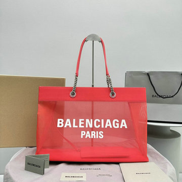商品名称：バレンシアガ BALENCIAGA 99-BA92841RD 2023年最新入荷 DUTY FREE ラージトートバッグ ハンドバッグ トップハンドルバッグ メッシュ