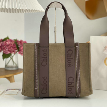 クロエ CHLOE 99-CLE7666BJL 2023年最新入荷 Woody スモール トートバッグ ハンドバッグ 2way 斜め掛け ショルダーバッグ クロスボディバッグ