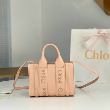 クロエ CHLOE 99-CLE7668PYF 2023年最新入荷 Woody スモール トートバッグ ハンドバッグ 2way 斜め掛け ショルダーバッグ クロスボディバッグ