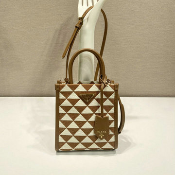 商品細詳を見る:プラダ PRADA 99-PD1BA355BWKF 2023年最新入荷 シンボル エンブロイダリージャカードファブリック ミニバッグ ハンドバッグ トートバッグ 2way 斜め掛け
