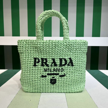 商品名称：プラダ PRADA 99-PD1BG422WGL 2023年最新入荷 ラフィア トートバッグ ハンドバッグ トップハンドルバッグ レディースかばん