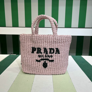 商品名称：プラダ PRADA 99-PD1BG422WQF 2023年最新入荷 ラフィア トートバッグ ハンドバッグ トップハンドルバッグ レディースかばん