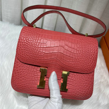 商品名称：エルメス HERMES 063-H108218EMJMH 2023最新入荷 コンスタンス 斜め掛け ショルダーバッグ クロスボディバッグ レディースかばん クロコ革