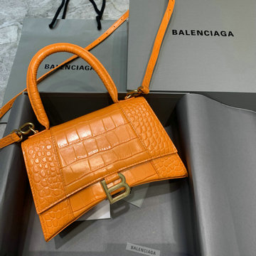 バレンシアガ BALENCIAGA  GH-BA592833QEJCS 2023年最新入荷 Hourglass スモール トップハンドルバッグ トートバッグ ハンドバッグ 斜め掛け ショルダーバッグ
