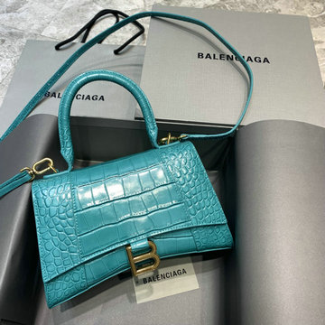バレンシアガ BALENCIAGA GH-BA592833QEJML 2023年最新入荷 Hourglass スモール トップハンドルバッグ トートバッグ ハンドバッグ 斜め掛け ショルダーバッグ