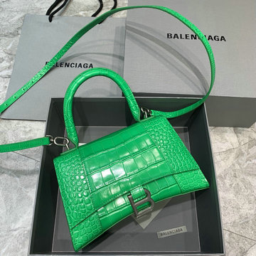 バレンシアガ BALENCIAGA GH-BA592833QEYGL 2023年最新入荷 Hourglass スモール トップハンドルバッグ トートバッグ ハンドバッグ 斜め掛け ショルダーバッグ
