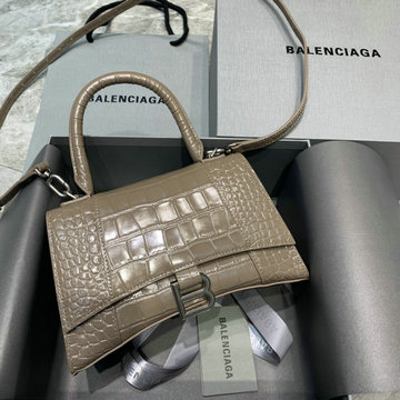 バレンシアガ BALENCIAGA GH-BA592833QEYHS 2023年最新入荷 Hourglass スモール トップハンドルバッグ トートバッグ ハンドバッグ 斜め掛け ショルダーバッグ