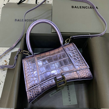 バレンシアガ BALENCIAGA GH-BA592833QEYXZ 2023年最新入荷 Hourglass スモール トップハンドルバッグ トートバッグ ハンドバッグ 斜め掛け ショルダーバッグ