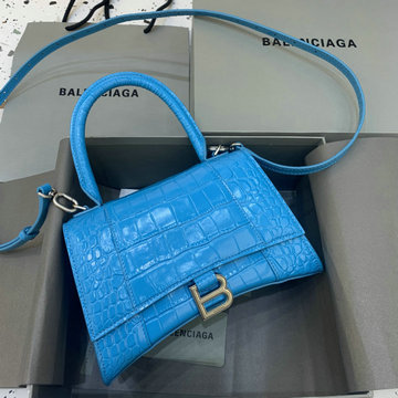 バレンシアガ BALENCIAGA GH-BA592833QEYLS 2023年最新入荷 Hourglass スモール トップハンドルバッグ トートバッグ ハンドバッグ 斜め掛け ショルダーバッグ