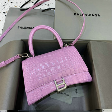 バレンシアガ BALENCIAGA  GH-BA592833QEYLZ 2023年最新入荷 Hourglass スモール トップハンドルバッグ トートバッグ ハンドバッグ 斜め掛け ショルダーバッグ