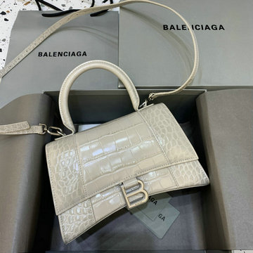 バレンシアガ BALENCIAGA  GH-BA592833QEYMB 2023年最新入荷 Hourglass スモール トップハンドルバッグ トートバッグ ハンドバッグ 斜め掛け ショルダーバッグ