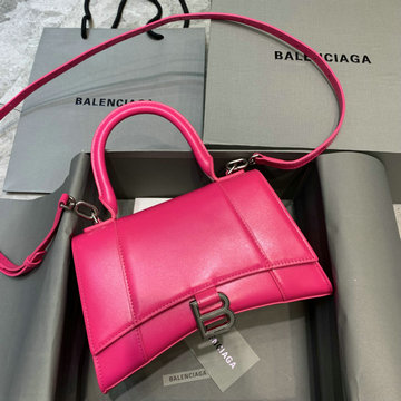 バレンシアガ BALENCIAGA GH-BA592833QPYMH 2023年最新入荷 Hourglass スモール トップハンドルバッグ トートバッグ ハンドバッグ 斜め掛け ショルダーバッグ