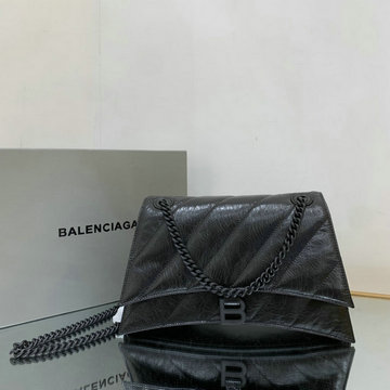 バレンシアガ BALENCIAGA GH-BA7163932XKBK 2023年最新入荷 Hourglass ミディアム チェーンバッグ ショルダーバッグ クロスボディバッグ クロコ柄