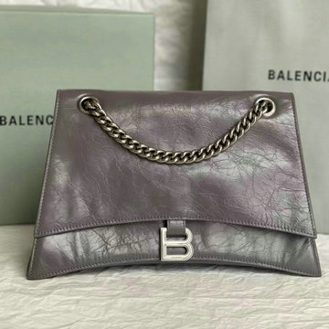 バレンシアガ BALENCIAGA GH-BA7163932YHS 2023年最新入荷 Hourglass ミディアム チェーンバッグ ショルダーバッグ クロスボディバッグ クラッシュカーフスキン