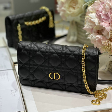 クリスチャンディオール CHRISTIAN DIOR GH-CD5133BK 2023最新入荷 カロ チェーンウォレット 斜め掛け ショルダーバッグ クロスボディバッグ