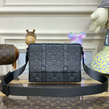 ルイヴィトン LOUISVUITTON 057-M57726 2023年最新入荷 トランク メッセンジャー PM 斜め掛け ショルダーバッグ クロスボディキャリーバッグ