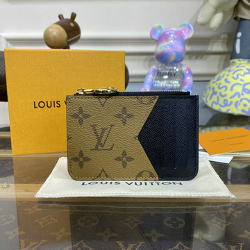 ルイヴィトン LOUISVUITTON 057-M81912 2023年最新入荷 ポルト カルト ロミー カードケース 小銭入れ コインケース モノグラムキャンパス 短財布