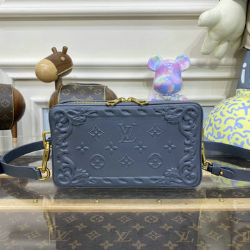 ルイヴィトン LOUISVUITTON 057-M82035 2023年最新入荷 ソフトトランク ウォレット スクエアバッグ 斜め掛け ショルダーバッグ レディースかばん