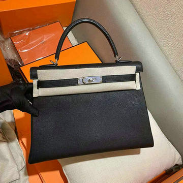 エルメス HERMES 063-HKL32YPYBK　2023年最新入荷 ケリー トップハンドルバッグ トートバッグ ハンドバッグ 2way 斜め掛け ショルダーバッグ レディースかばん