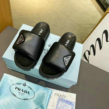 商品名称：プラダ PRADA MS-PDJ23015　2023年最新入荷 クリスクロスミュール 厚底 ビーチサンダル カジュアルシューズ レディースシューズ フラットシューズ