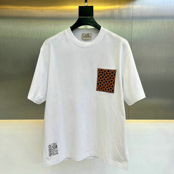 エルメス HERMES MS-TDHE23009 2023年最新入荷 Tシャツ 半袖 ショートスリーブ スウェットシャツ 短袖 クルーネック トップス レジャーシャツ