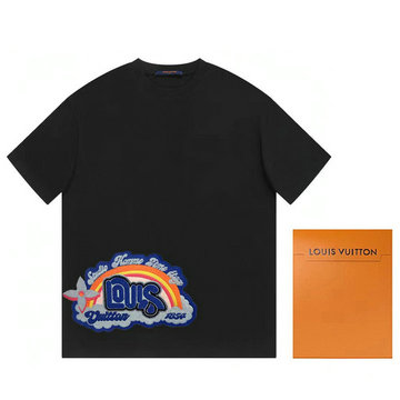 ルイヴィトン LOUISVUITTON MS-TDLV23096 2023年最新入荷 Tシャツ 半袖 ショートスリーブ スウェットシャツ 短袖 クルーネック トップス レジャーシャツ 男女兼用