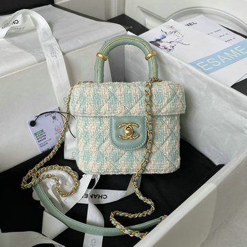 シャネル CHANEL CC-CH3973BQG 2023年最新入荷 スモール ヴァニティー ケース トップハンドルバッグ 斜め掛け ショルダーバッグ クロスボディバッグ