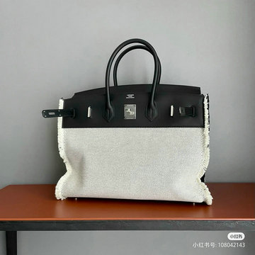 商品名称：エルメス HERMES 063-HBK35BPSYBK 2023最新入荷 fray バーキンバッグ トップハンドルバッグ トートバッグ ハンドバッグ レディースかばん キャンパス
