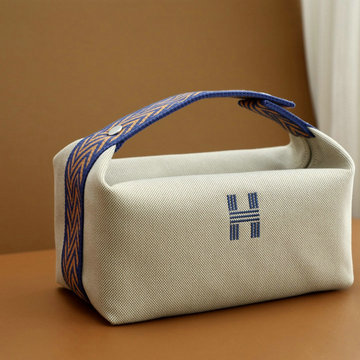 エルメス HERMES 063-HE6627PBL 2023最新入荷 Trousse Bride-A-Brace ハンドバッグ お弁当袋 クーラーバッグ ボストンバッグ トートバッグ
