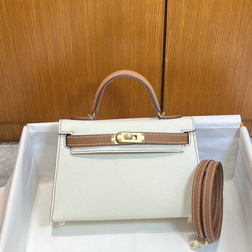 エルメス HERMES 063-HKL19SPJBZ 2023年最新入荷 ミニ ケリー トップハンドルバッグ トートバッグ ハンドバッグ 2way 斜め掛け ショルダーバッグ