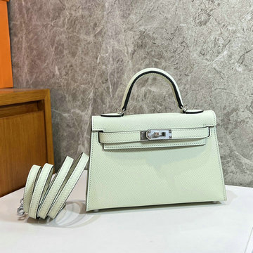 エルメス HERMES 063-HKL19SQYQG 2023年最新入荷 ミニ ケリー トップハンドルバッグ トートバッグ ハンドバッグ 2way 斜め掛け ショルダーバッグ