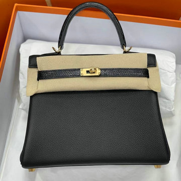 商品名称：エルメス HERMES 063-HKL25TXJBK 2023年最新入荷 ケリー トップハンドルバッグ トートバッグ ハンドバッグ 2way 斜め掛け ショルダーバッグ レディースかばん