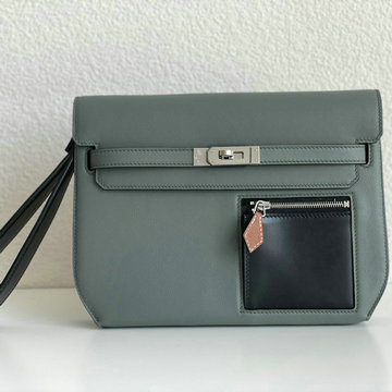 エルメス HERMES 063-HKLD25PYHS 2023年最新入荷 ケリー デペチェス ポーチ ストラップ付き 手持ちかばん クラッチバッグ ショルダーバッグ swift革