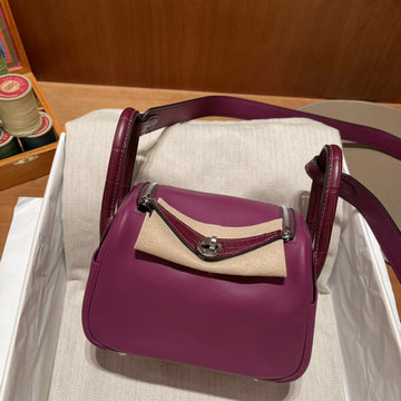 エルメス HERMES 063-HLD19SFPYHZ 2023年最新入荷 ミニ リンディ 斜め掛け ショルダーバッグ クロスボディバッグ スクエアバッグ レディースかばん