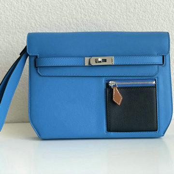 エルメス HERMES 063-HKLD25PYLS 2023年最新入荷 ケリー デペチェス ポーチ ストラップ付き 手持ちかばん クラッチバッグ ショルダーバッグ swift革