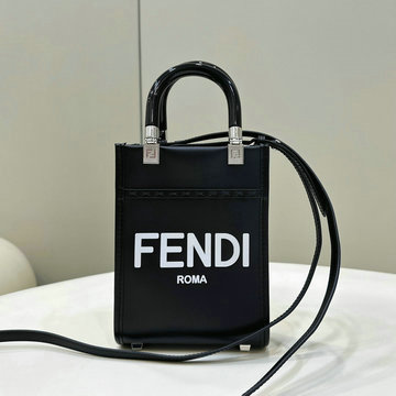 フェンディ FENDI 168-FD8376CBK 2023年最新入荷 サンシャイン ショッパー スモール トップハンドルバッグ トートバッグ 2way ショルダーバッグ