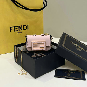 フェンディ FENDI 168-FD8567FH 2023年最新入荷 ミニバゲット チェーンポーチ 斜め掛け ショルダーバッグ カーフレザー レディースかばん クロスボディバッグ