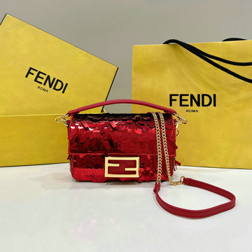 フェンディ FENDI 168-FD8601SRD  2023年最新入荷 バゲット ホーボーバッグ 2way 肩掛け ショルダーバッグ クロスボディバッグ レディースかばん