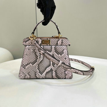 フェンディ FENDI 168-FD80062AFH2023年最新入荷 ピーカブー I see you petite トートバッグ ハンドバッグ 2way 斜め掛け ショルダーバッグ