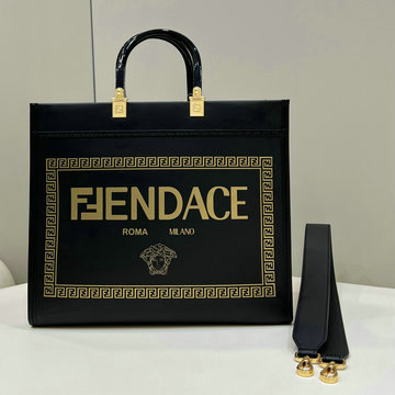 フェンディ FENDI 168-FD80069BK2023年最新入荷 サンシャイン ミディアム トップハンドルバッグ トートバッグ 2way ショルダーバッグ