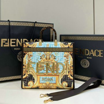 フェンディ FENDI 168-FD80092QL2023年最新入荷 サンシャイン ミディアム トップハンドルバッグ トートバッグ 2way ショルダーバッグ