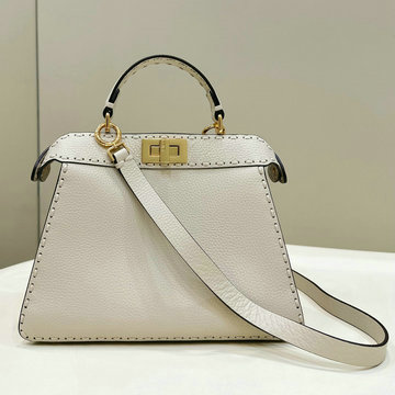 フェンディ FENDI 168-FD80133BS2023年最新入荷 ピーカブー I see you petite トートバッグ ハンドバッグ 2way 斜め掛け ショルダーバッグ