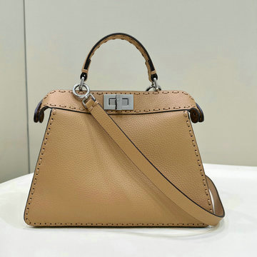 フェンディ FENDI 168-FD80133XS  2023年最新入荷 ピーカブー I see you petite トートバッグ ハンドバッグ 2way 斜め掛け ショルダーバッグ